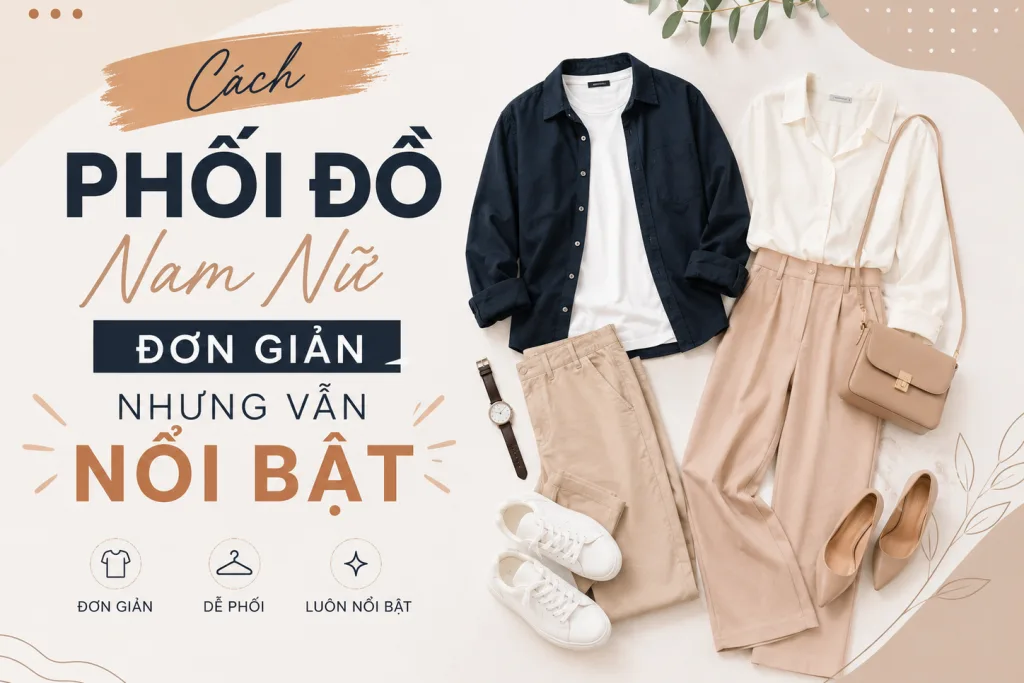 Cách Phối Đồ Nam Nữ Đơn Giản Nhưng Vẫn Nổi Bật